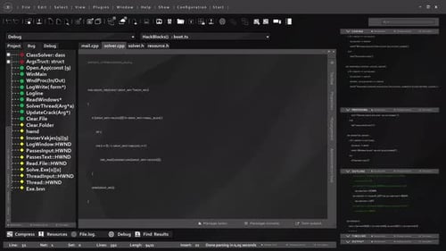 Sleek Modern UI Displaying Real Time Animations of Programming Code Being Typed