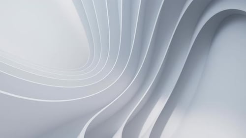 Fondo abstracto de geometría curva blanca