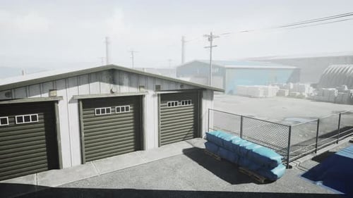 Großes Industriegebiet am Stadtrand