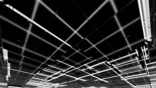 Glowing Grid Lines Futuristic Tunnel Background Animation