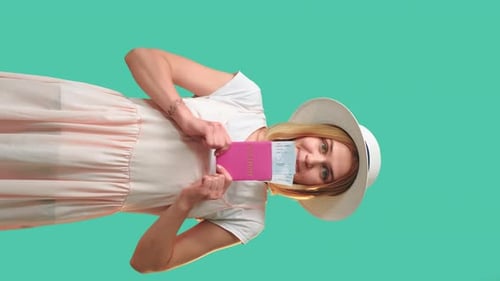 Holiday Trip Travel Agency Happy Tourist Woman