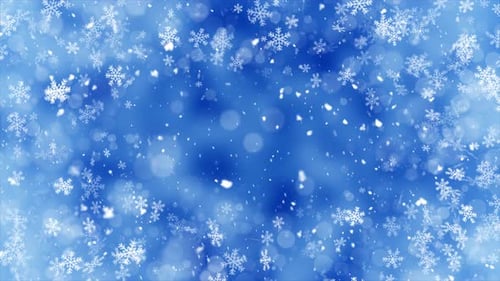 Christmas Snowfall Frame Background Loop V4