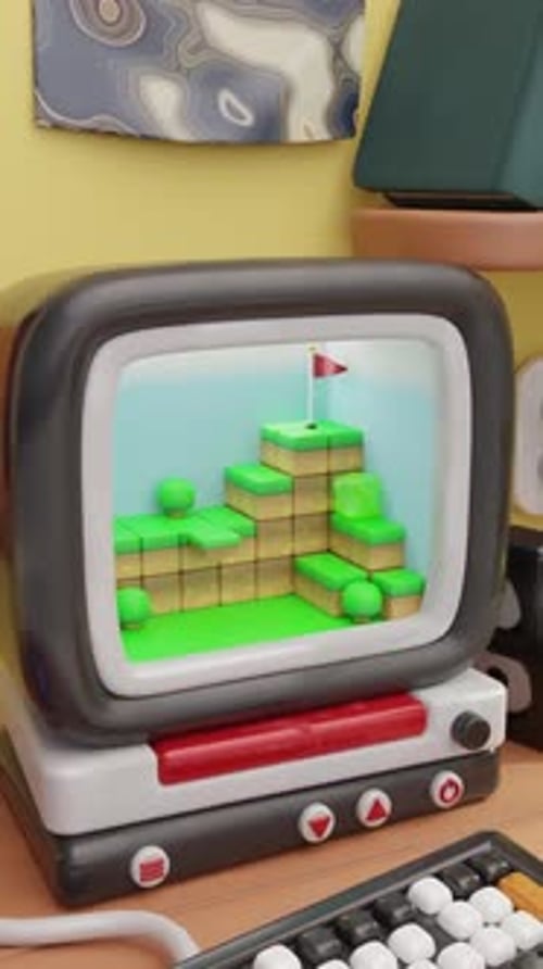 Computer Videogame 3D Loop Animation