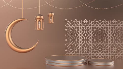 Ramadan-Hintergrund braun V 3 - 4K