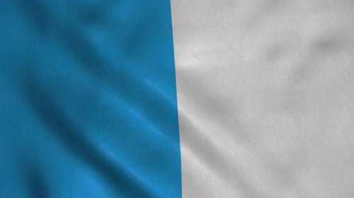 Ajaccio Flag City of France Waving in Wind Realistic Flag Background