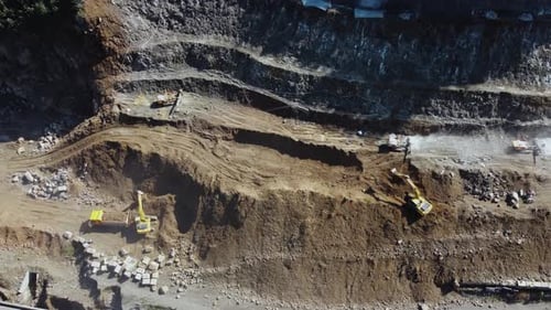 Heavy Duty Excavation On Hillside