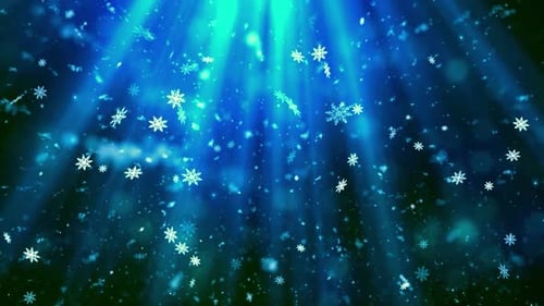 Christmas Winter Snow Heavenly Rays Background 36