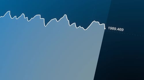 Stock market animated graphic. Stock price chart.