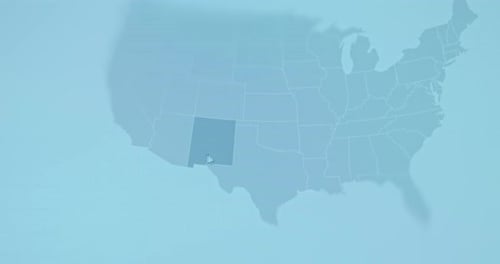Blank Map of United States of America