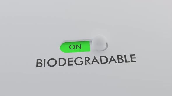 Biodegradable Toggle Switch On Off Animation, Infographics Motion ...