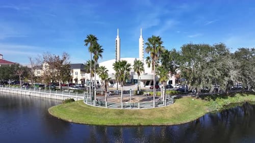 Lakeside Park At Celebration In Florida United States.