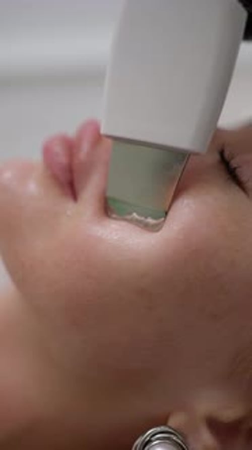 Close Up of Facial Beauty Treatment