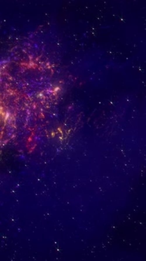 Animated Colorful Space Nebula Background Loop