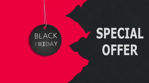 Black Friday Special Offer Reveal with Grunge Texture