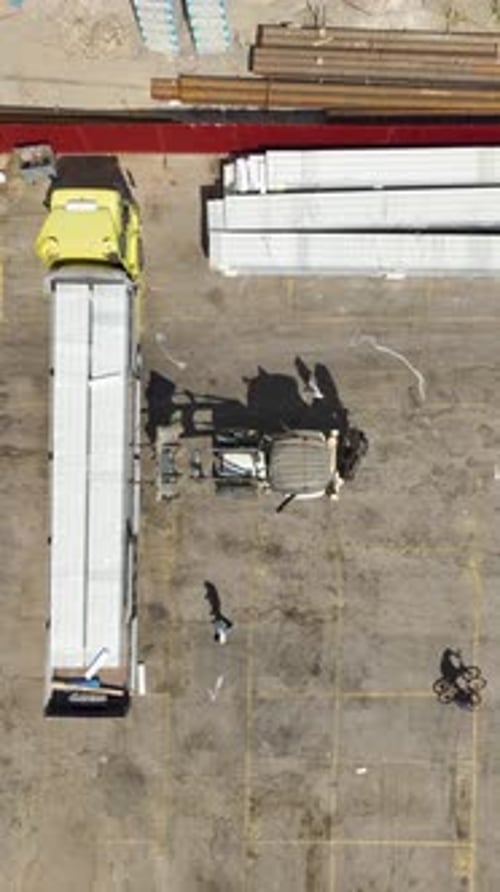 Vertical Video Aerial Retail Symphony Metal Construction