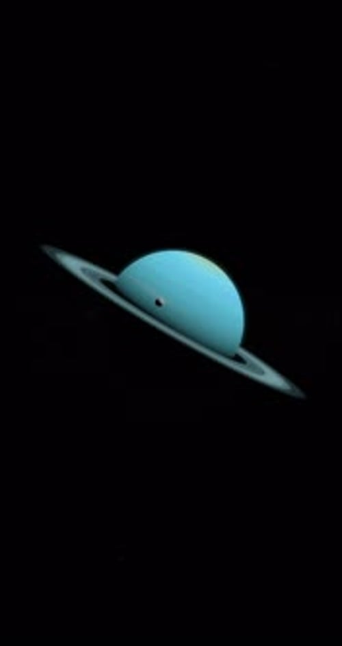 Ariel umkreist den Planeten Uranus