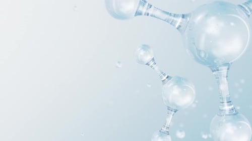 Abstract Fluid Molecules Science Background Animation