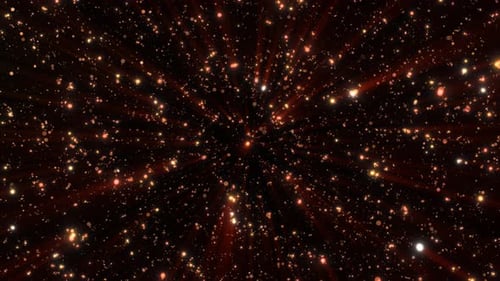 Fond abstrait de points brillants jaunes d'étoiles bokeh