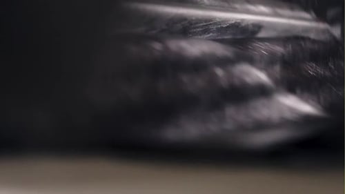 Abstract Industrial Machine Processing White Powder