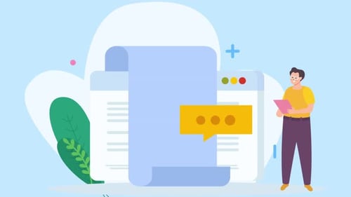 Man Working In The Office Checks His E-mails With A Tablet In His Hand 4K