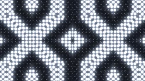 Panel LED dinámico y brillante que parpadea con patrones de luz enérgicos