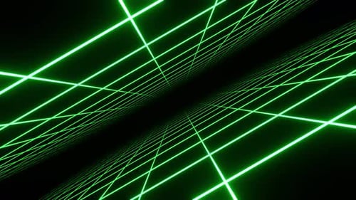 Green Infinite Neon Grid Zone Background Vj Loop In 4K