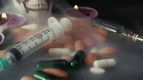 Skeleton And The Medicine Pharmacy Pills 4