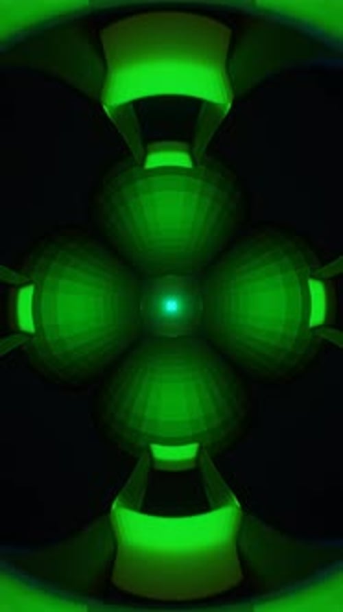 Vertical Video Hypnotic Flashes Create a Mesmerizing Dance in a Pulsating Neon VJ Loop