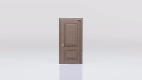 Modern Door Opening to Bright Light Transition