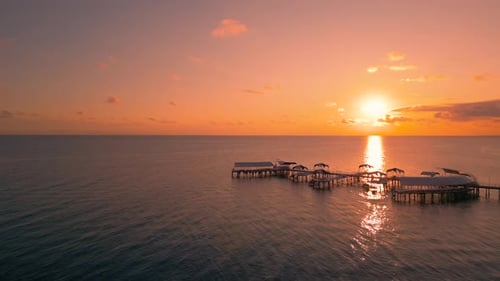 Sonnenuntergang über dem Meer