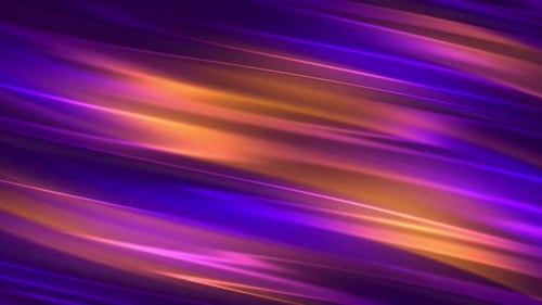 Dynamic Glowing Purple Orange Abstract Light Streaks Background Loop