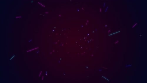 Futuristic Warp Speed Hyperspace Tunnel Animation