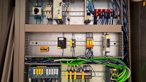 Control panel circuit board closeup