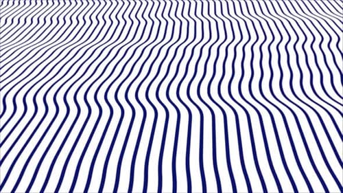 Abstract Wavy Lines Background with Fluid Geometric Motion