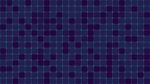 Animated Scifi HUD Grid Element with Flashing Dots on the Alpha Channel