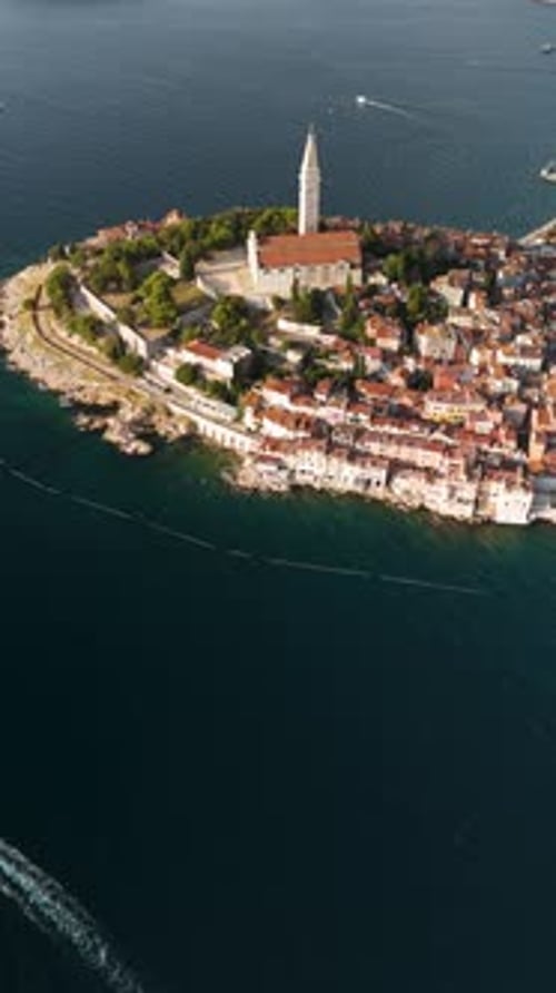 Explore the Picturesque Island of Rovinj Where Vibrant Houses Meet the Sparkling Adriatic Sea