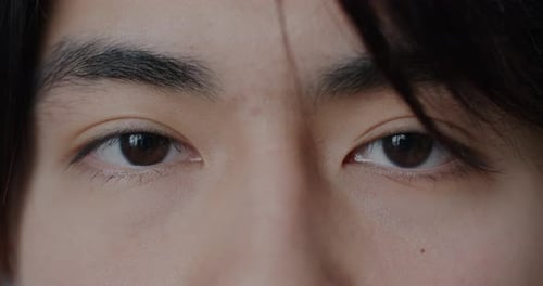 Close Up of Beautiful Brown Eyes