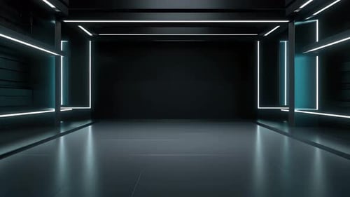 pódio: vitrine futurista com plataforma para exibição de produtos. Display de palco moderno vazio