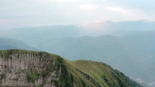 Lush Green Mountains from Above