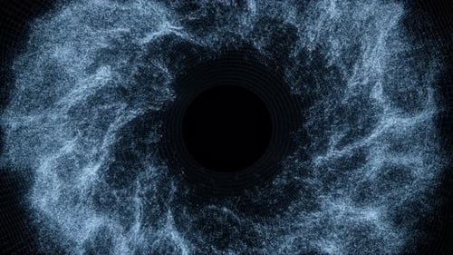 Abstract wave particles background