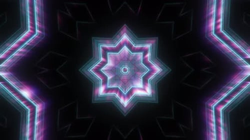 Vibrant VJ Loop Neon Abstract Background