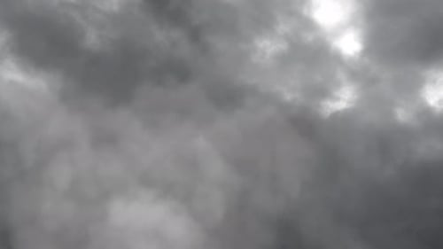 aerial view of thunderstorms occurring dark cumulonimbus clouds