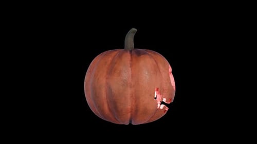 Maquete de abóbora de Halloween