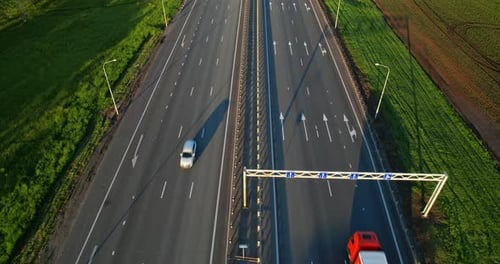 Traffic of Cars and Trucks on the Highway
