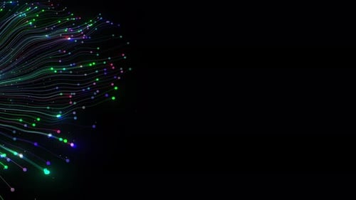 Fiber optic Global Connection network Ai line circuit technology Data Transfer abstract 5g back