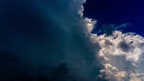 View of stormy clouds before rain. Stormy clouds