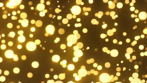 Abstract Golden Glitter Bokeh Motion Background