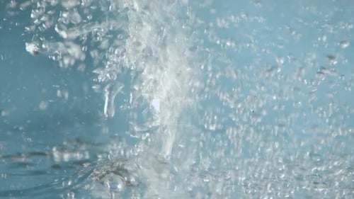 Fondo azul de burbujas de agua
