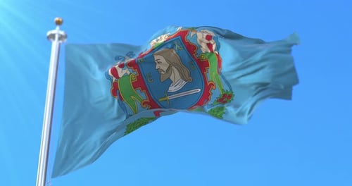 Drapeau de la ville de Vitebsk, Biélorussie