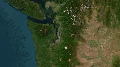 Bellevue City Zoom Map - USA